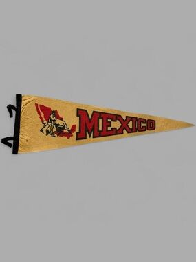 Vintage 60’s Retro Mexico Felt Pennant